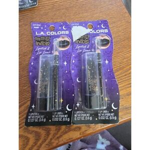 2x L.A. Colors Beautifully Bewitched Lipstick & Lip Color "DOOM"